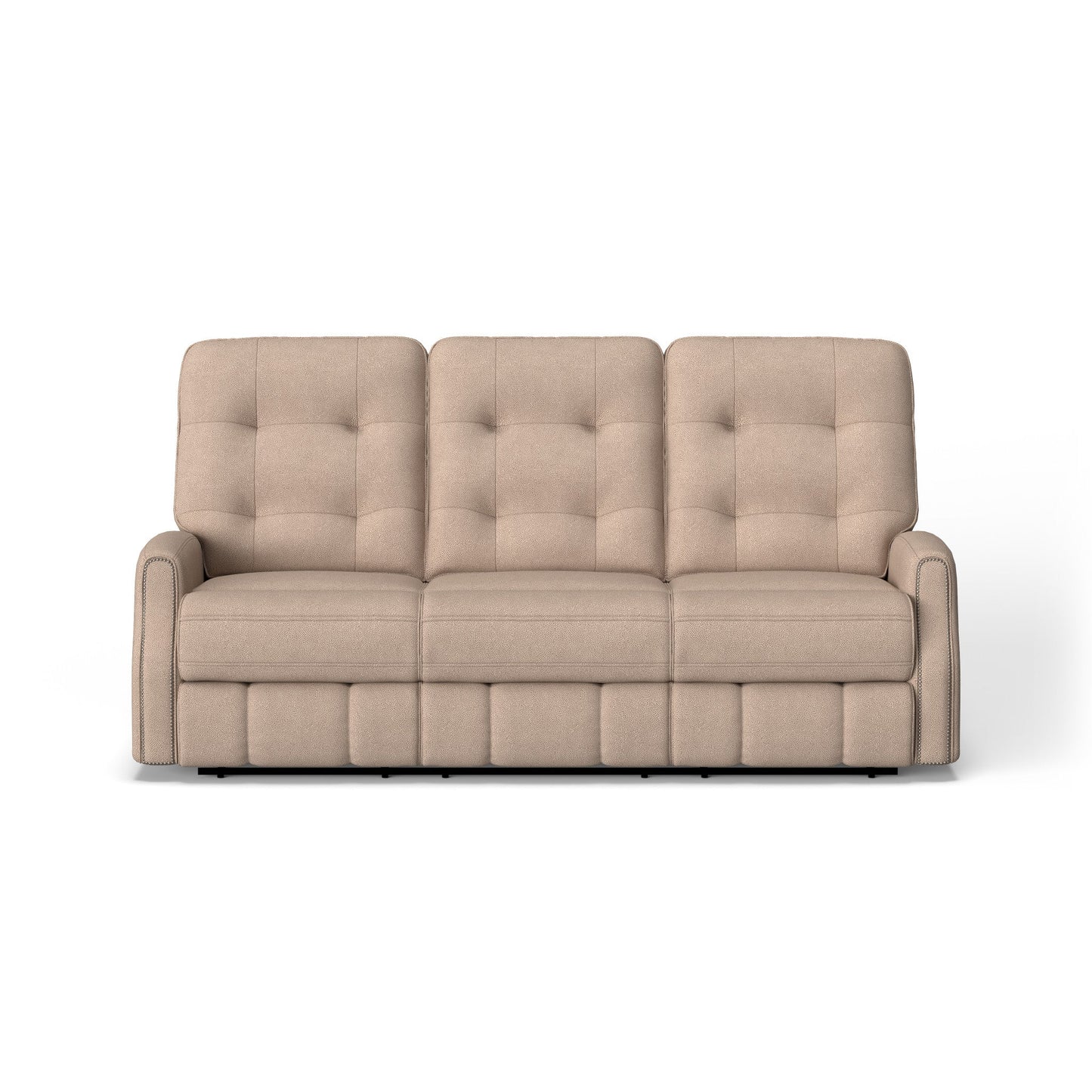 Devon Fabric Power Reclining Sofa with Power Headrests