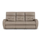 Strait Leather Power Reclining Sofa with Power Headrests