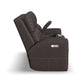 Score Leather Power Reclining Loveseat with Console & Power Headrests & Lumbar