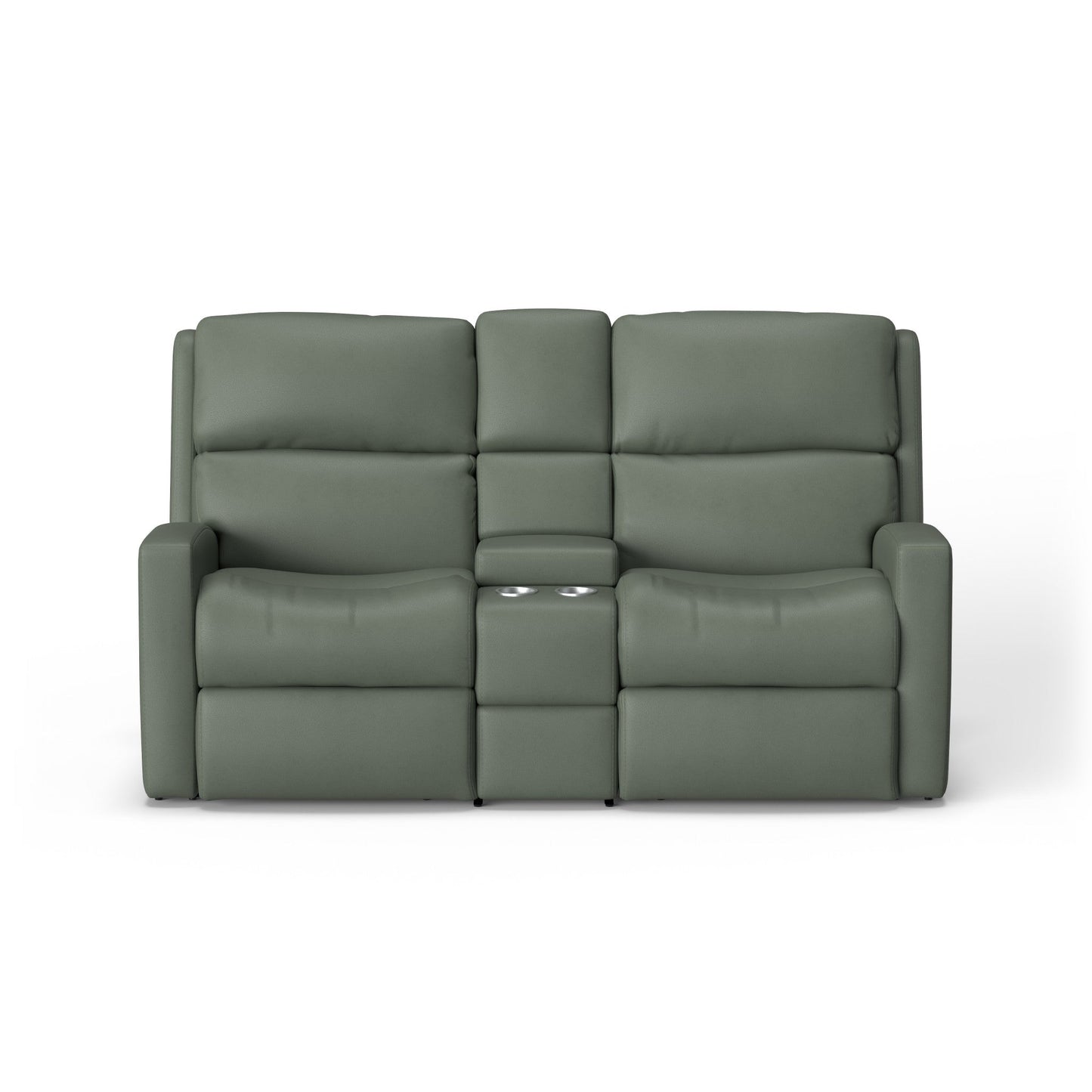 Catalina Leather Power Reclining Loveseat with Console