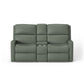 Catalina Leather Power Reclining Loveseat with Console