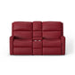 Catalina Leather Power Reclining Loveseat with Console & Power Headrests