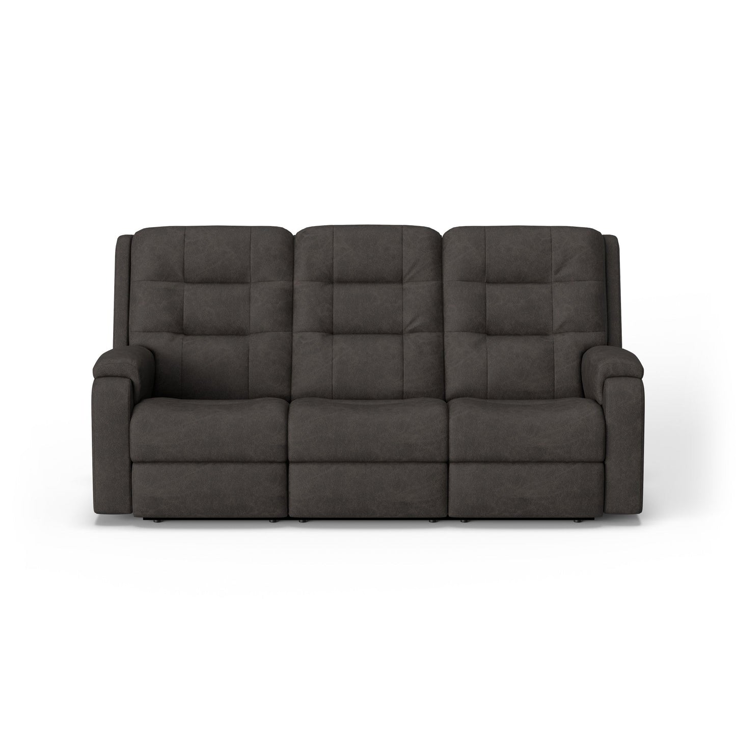 Arlo Leather Power Reclining Sofa with Power Headrests & Lumbar