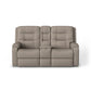 Arlo Leather Power Reclining Loveseat with Console