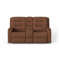 Arlo Leather Power Reclining Loveseat with Console