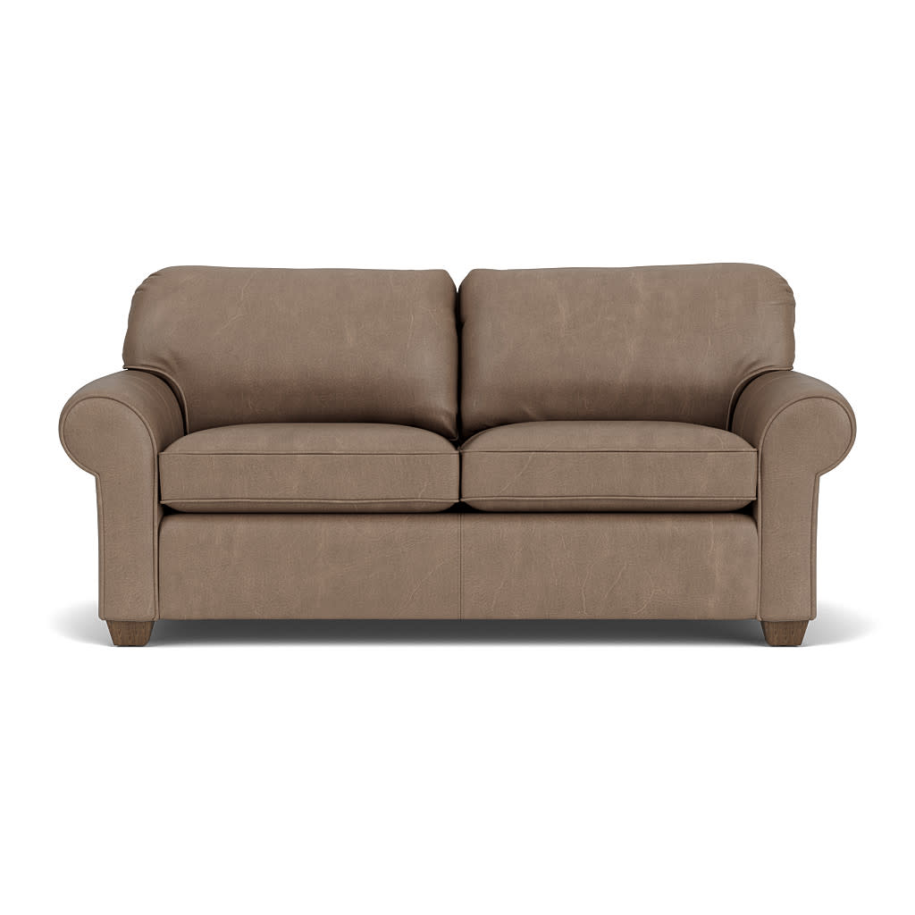 Thornton Leather Two-Cushion Sofa