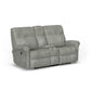 Davis Fabric Power Reclining Loveseat with Console