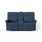 Davis Fabric Power Reclining Loveseat with Console