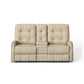 Devon Fabric Reclining Loveseat with Console