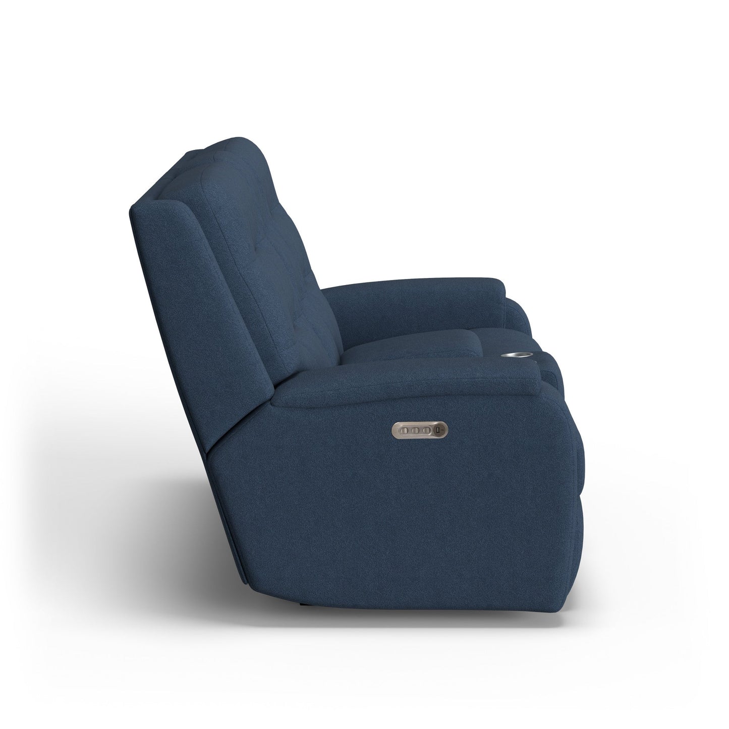 Arlo Fabric Power Reclining Loveseat with Console & Power Headrests & Lumbar