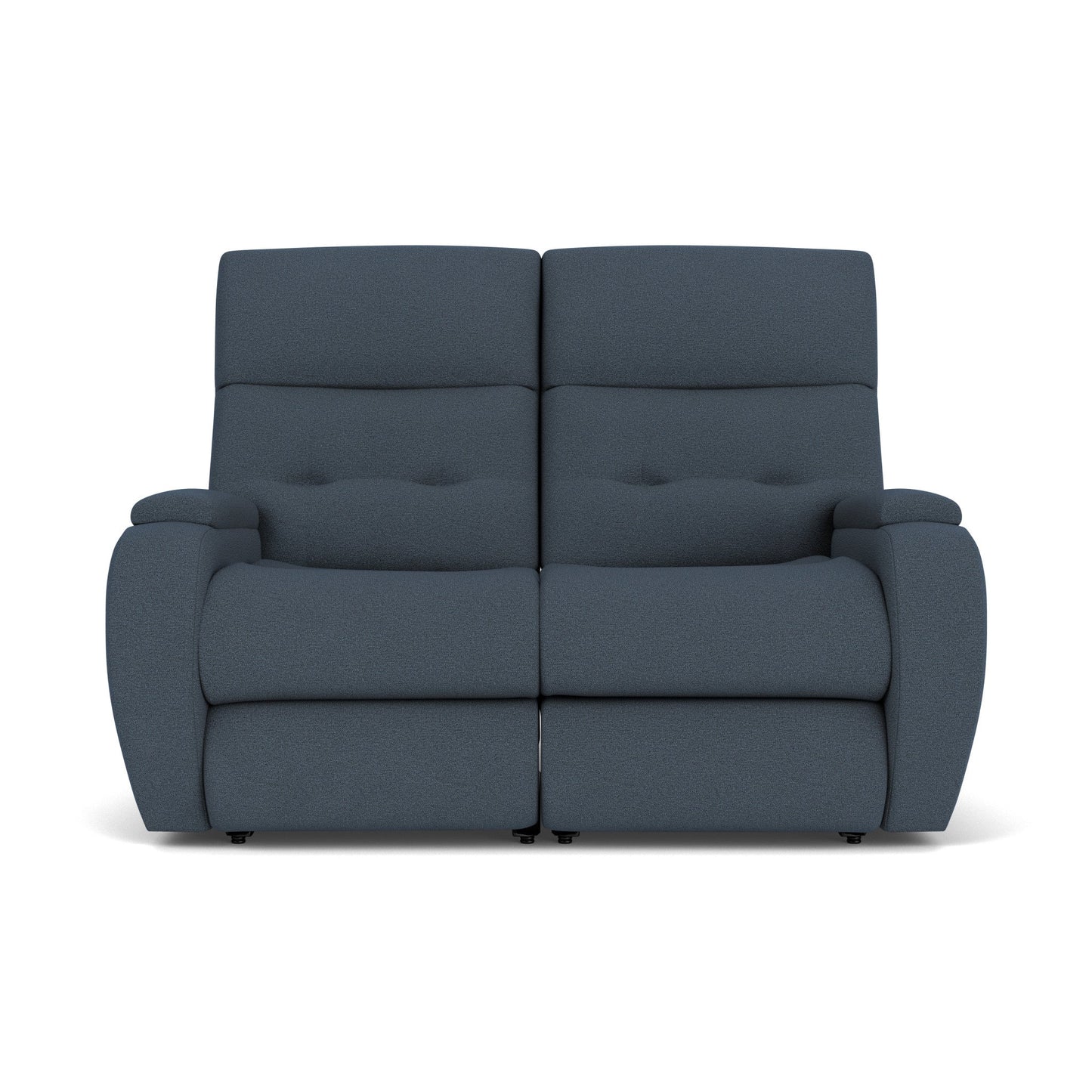 Strait Fabric Power Reclining Loveseat with Power Headrests