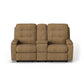 Kerrie Fabric Power Reclining Loveseat with Console
