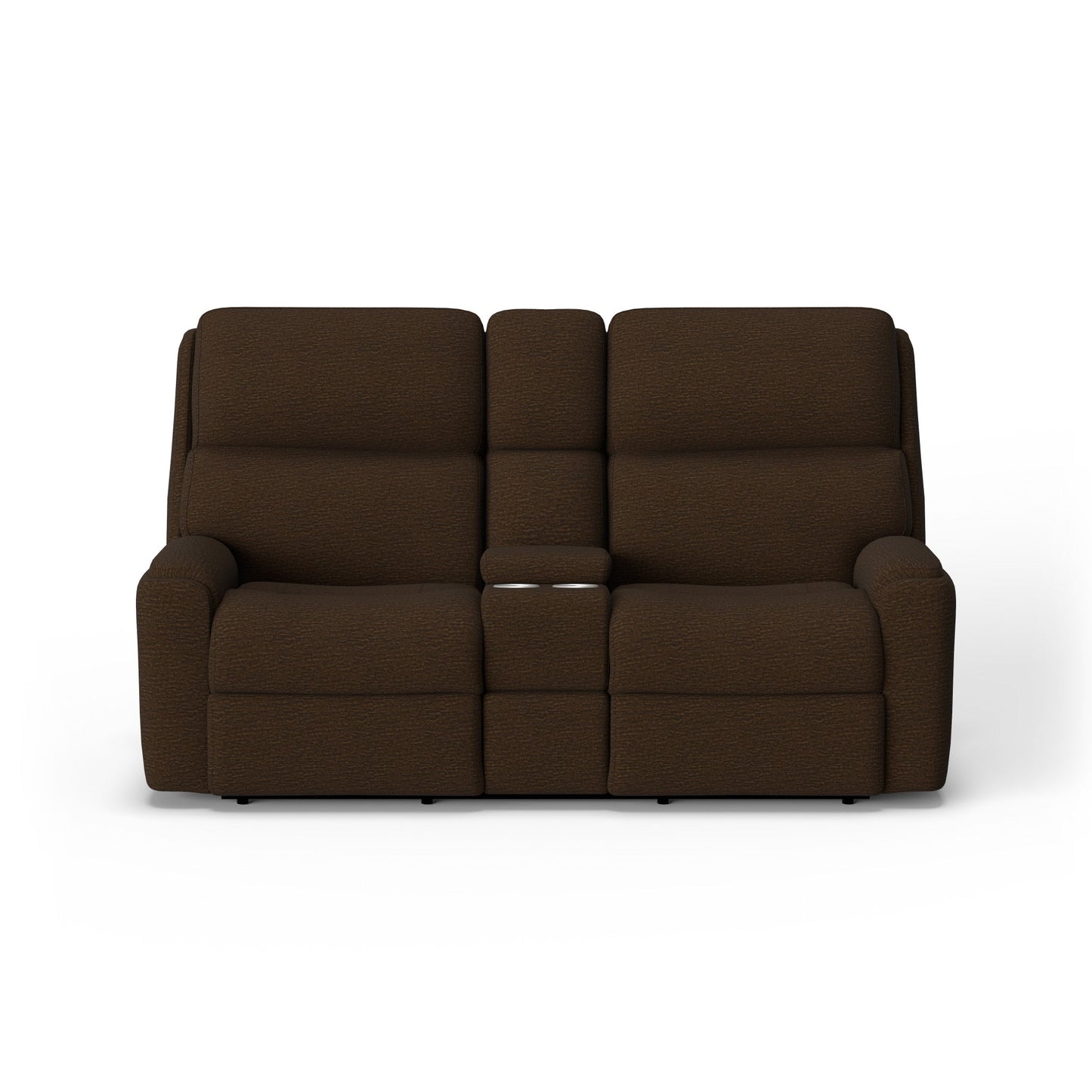 Rio Fabric Power Reclining Loveseat with Console