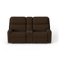 Rio Fabric Power Reclining Loveseat with Console