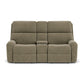 Rio Fabric Reclining Loveseat with Console