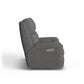 Rio Fabric Power Reclining Loveseat with Console & Power Headrests