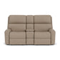 Rio Fabric Power Reclining Loveseat with Console & Power Headrests