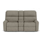 Rio Fabric Reclining Loveseat with Console