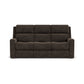 Score Fabric Power Reclining Sofa with Power Headrests & Lumbar