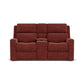 Score Fabric Power Reclining Loveseat with Console & Power Headrests & Lumbar