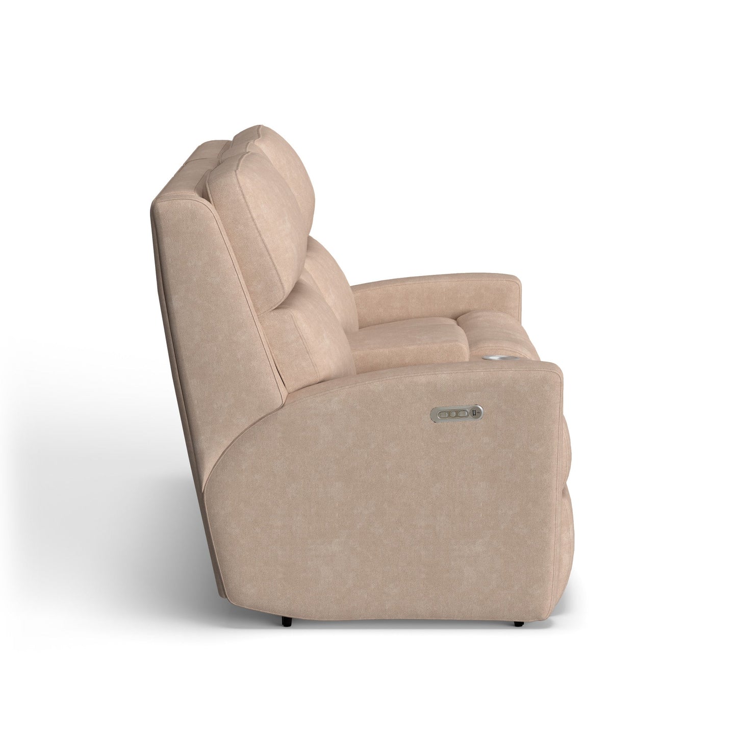 Catalina Fabric Power Reclining Loveseat with Console & Power Headrests