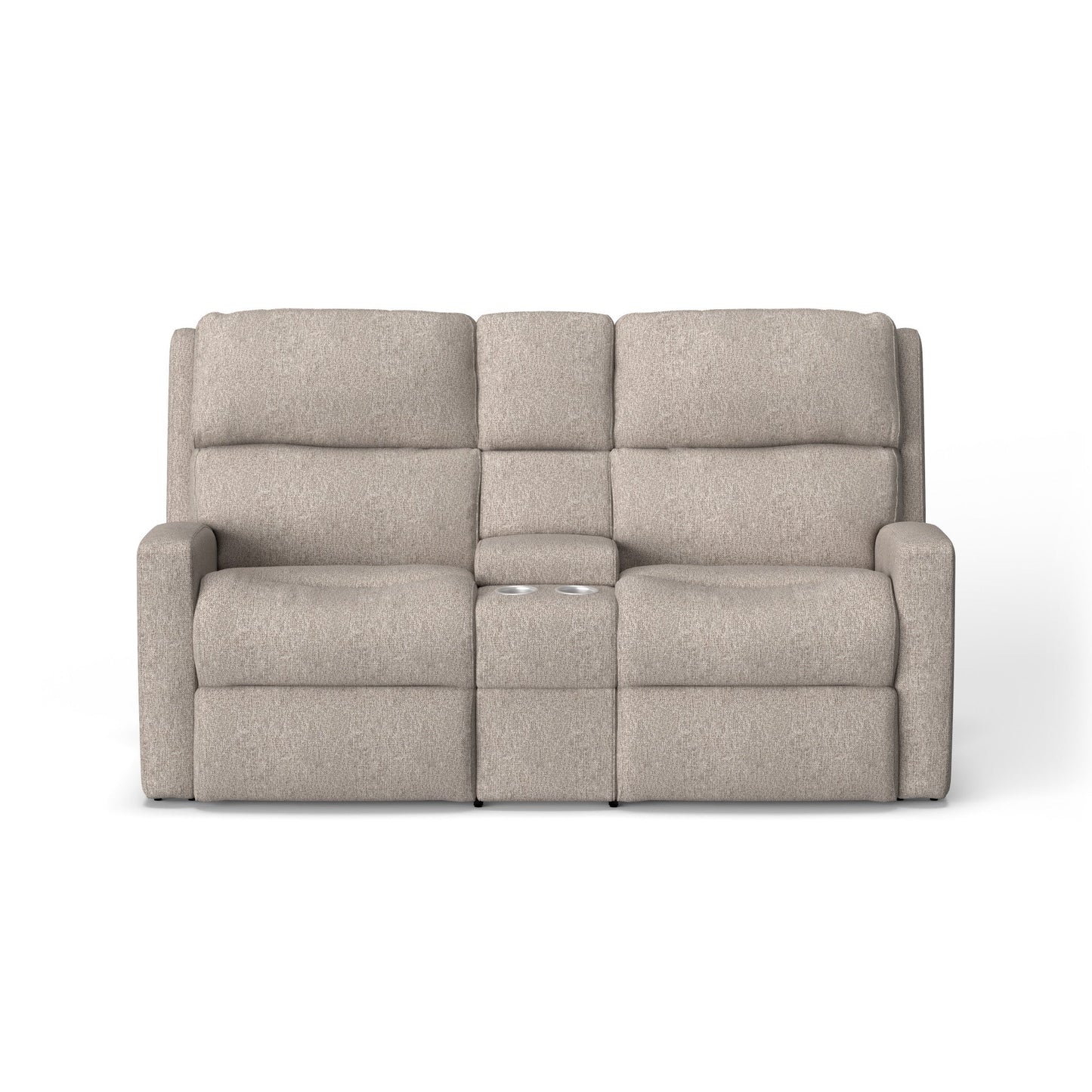 Catalina Fabric Power Reclining Loveseat with Console & Power Headrests