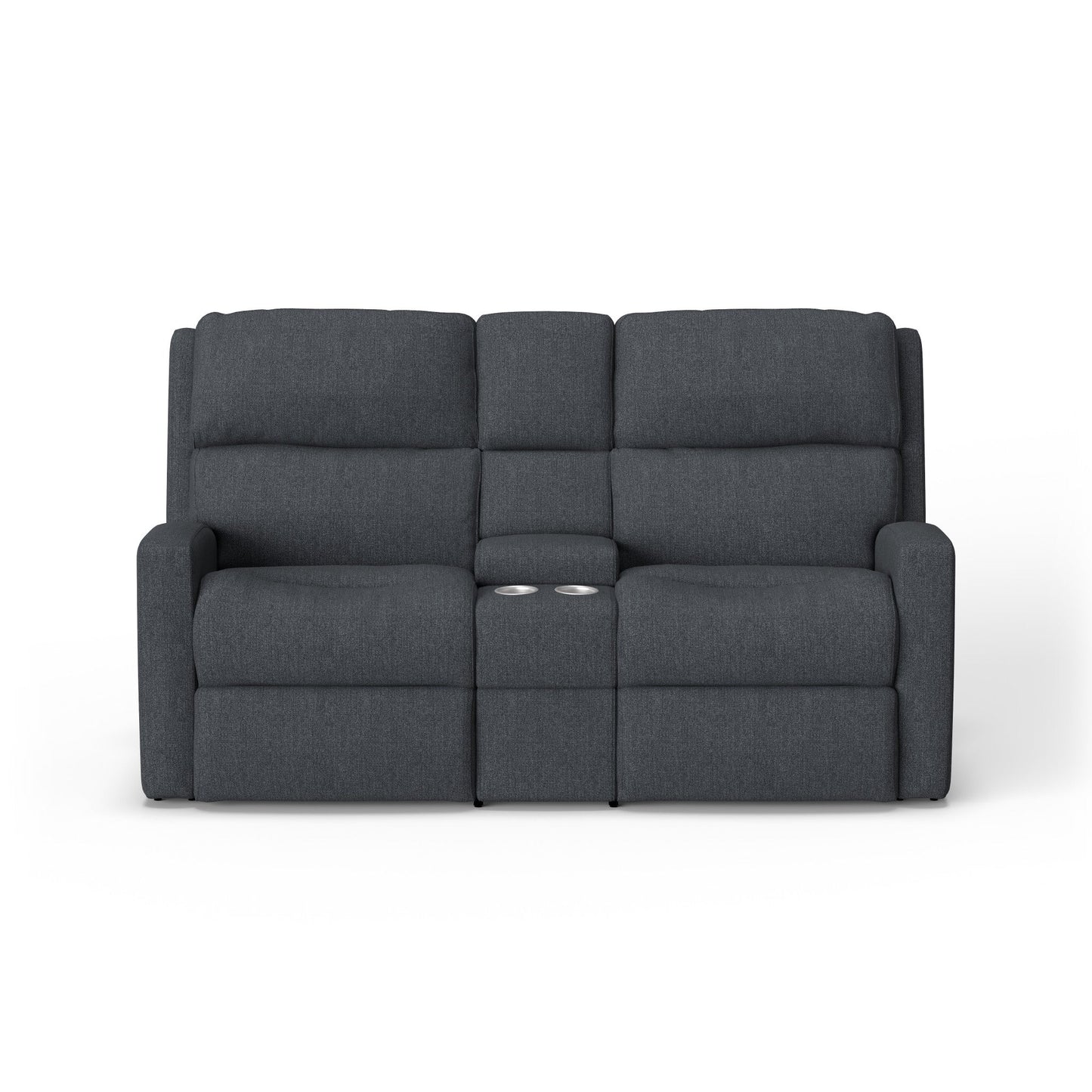 Catalina Fabric Power Reclining Loveseat with Console & Power Headrests
