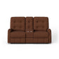 Devon Fabric Power Reclining Loveseat with Console