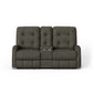 Devon Fabric Power Reclining Loveseat with Console