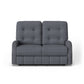 Devon Fabric Power Reclining Loveseat with Power Headrests