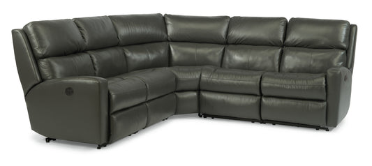 Catalina Leather Power Reclining Sectional