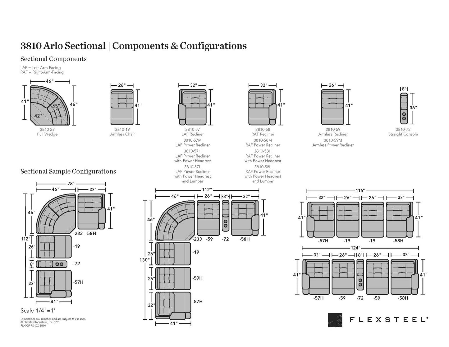 Arlo Leather Power Reclining Sectional