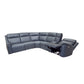 Admiral Fabric Power Reclining Sectional with Power Headrest, Lumbar, Heat, & Massage