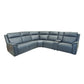 Vernon Admiral Fabric Power Reclining Sectional with Power Headrest, Lumbar, Heat, & Massage