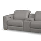 Aurora Ash Leather Power Reclining Sectional with Power Headrests