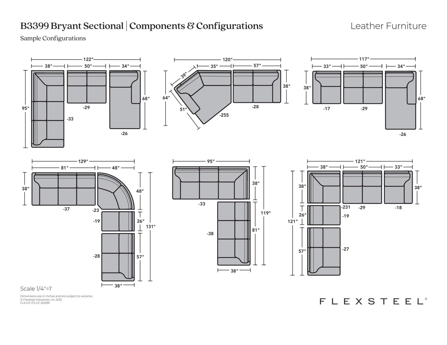 Bryant Leather Sectional