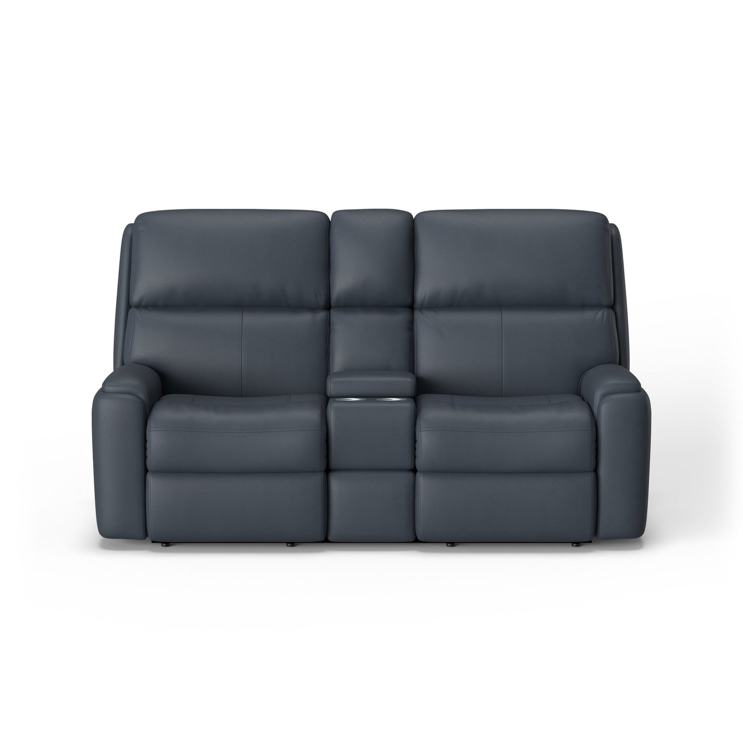 Rio Leather Power Reclining Loveseat with Console