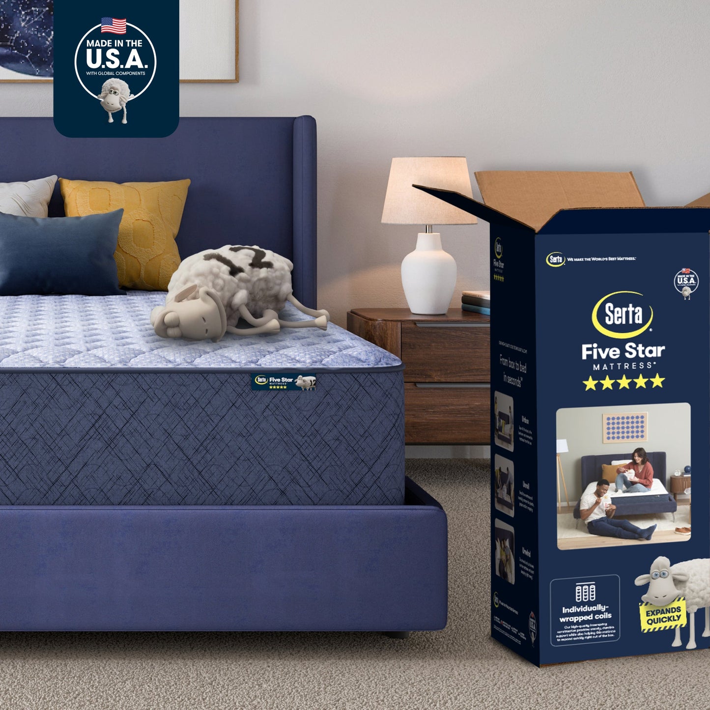 Serta Five Star Mattress - 14" Firm Cal King