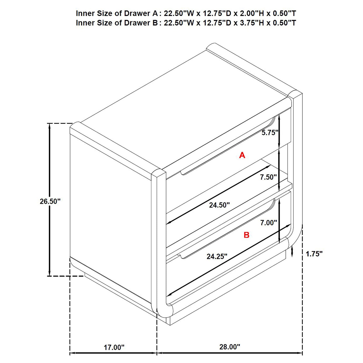 Leandro 5-piece Eastern King Bedroom Set Burnished Black