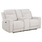 Kennett 2-piece Chenille Power Reclining Sofa Set Ivory