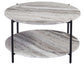Coleen Sanwar Green Marble 32″ Round Cocktail Table