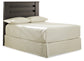 Brinxton King/California King Panel Headboard Bed with Mirrored Dresser, Chest and Nightstand