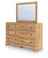 Aleaport King Panel Bed with Mirrored Dresser