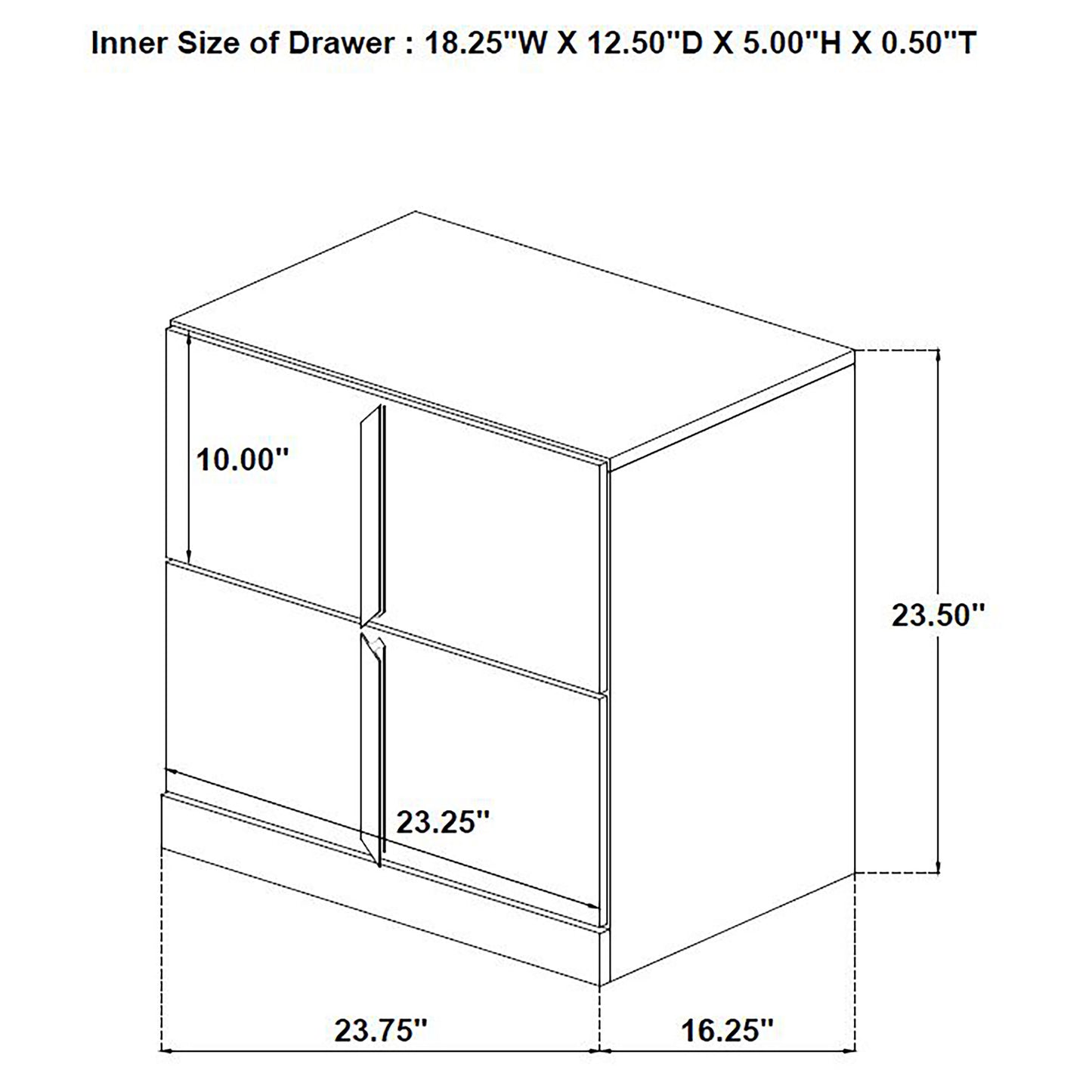 Ines 4-piece Queen Bedroom Set Navy and White High Gloss