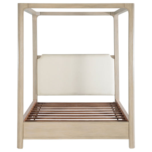 Solano 85-inch Eastern King Canopy Bed Weathered Mango
