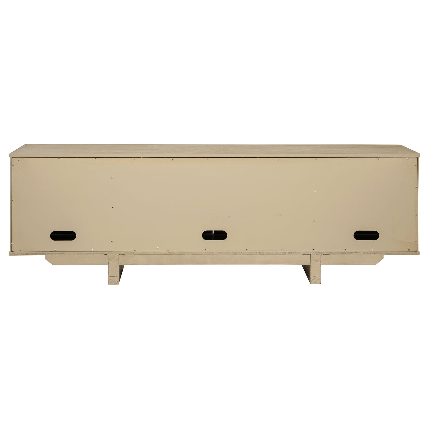 Kailani 79-inch 4-door Cane TV Stand Media Console Beige Oak