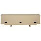 Kailani 79-inch 4-door Cane TV Stand Media Console Beige Oak
