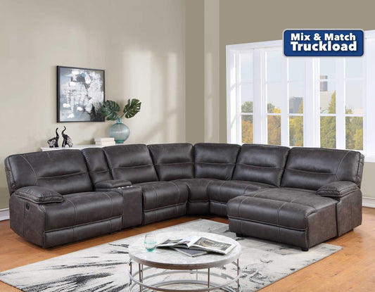 Ogden 6-Piece Power Sectional W/Chaise
