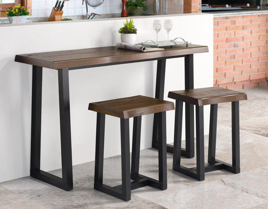 Jennings 3-Piece Counter Dining Set (Bar & 2 Counter Stools)