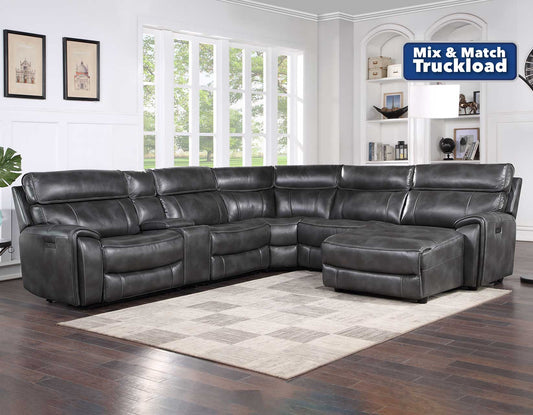 Provo 6-Piece Dual-Power Sectional